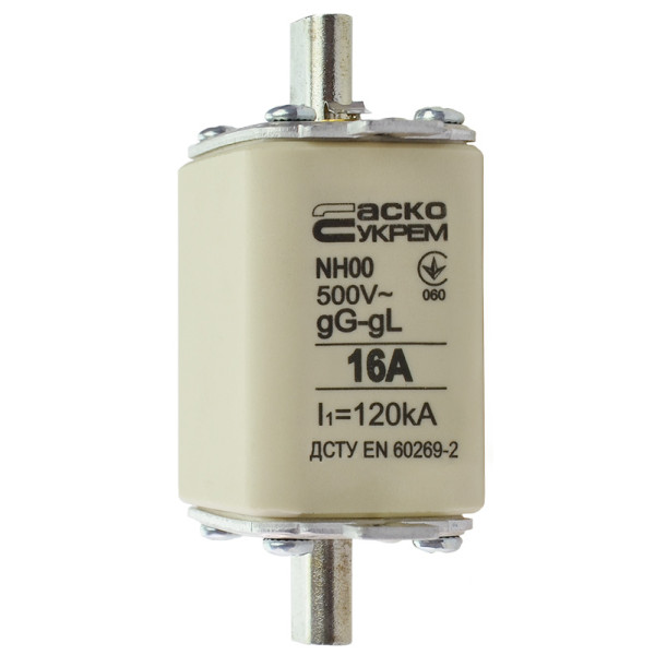 Запобіжник Аско-Укрем NH00 16A gG (A0050010008) - фото №3