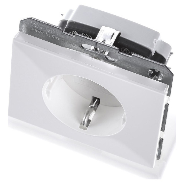 Розетка с з/к полярная белизна Berker K.1 - фото №5