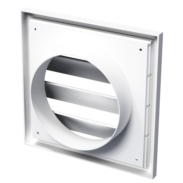 Грати Vents МВ 120 ВЖ АБС біла - фото №1