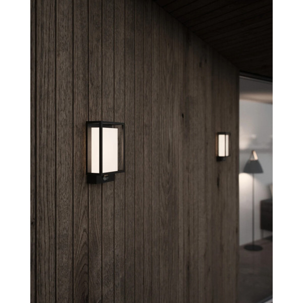 Вуличний світильник з датчиком руху Nordlux 49051503 Nestor Sensor LED 1x8W 2700K 550Lm IP44 чорний - фото №1