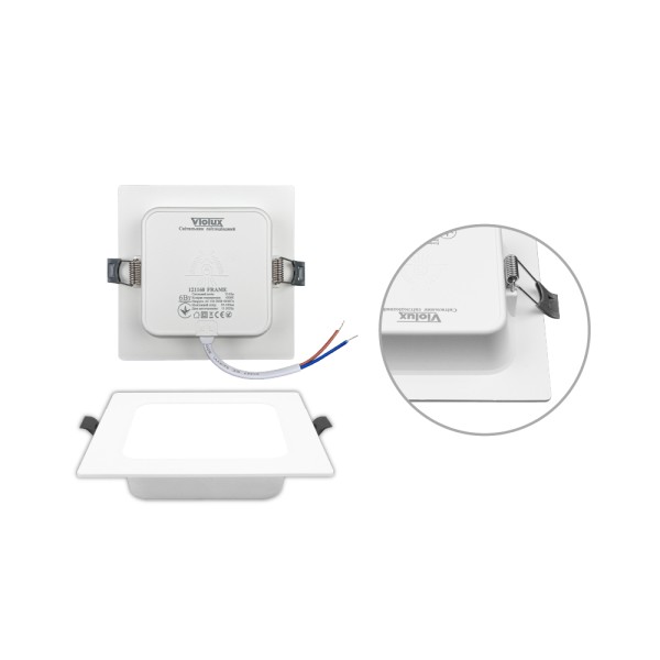 Светильник LED даунлайт Violux FRAME 6W 4200K квадрат IP20 ( 121160 ) - фото №5