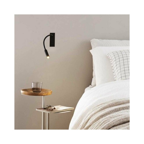 Бра, настенный светильник Ideal Lux 272030 Io Ap Nero LED 3W 3000K 300Lm IP20 - фото №1