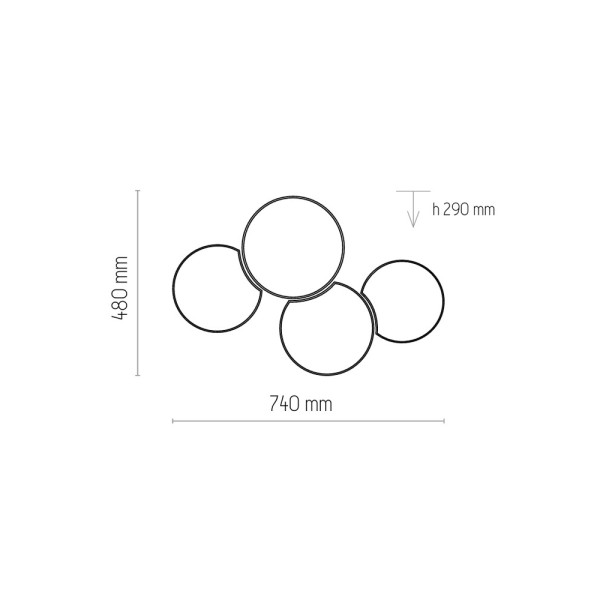 Люстра TK Lighting 6592 Mona E27 4x15W IP20 бежевая - фото №4