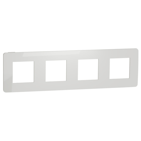 Четырехпостовая рамка Schneider Electric NU280818 (белый/белый)