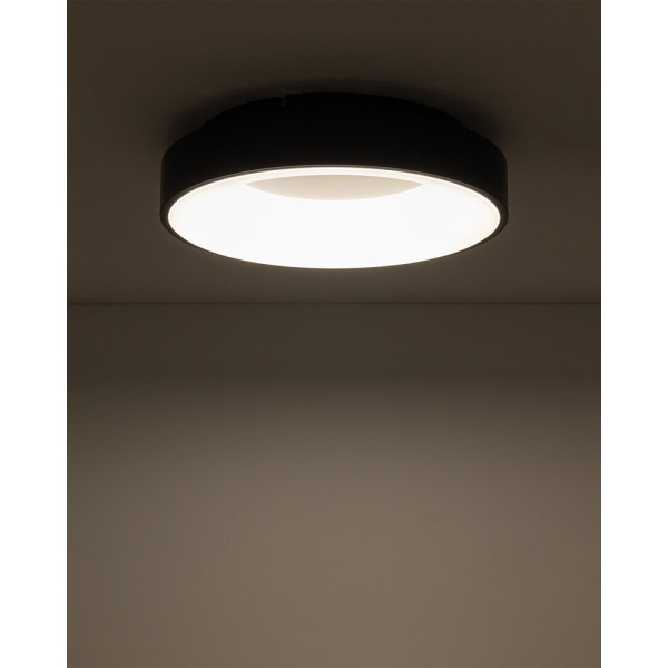 Потолочный светильник Nowodvorski 11206 Nikki Round LED 1x32W 3000K 2600Lm IP20 черный - фото №1