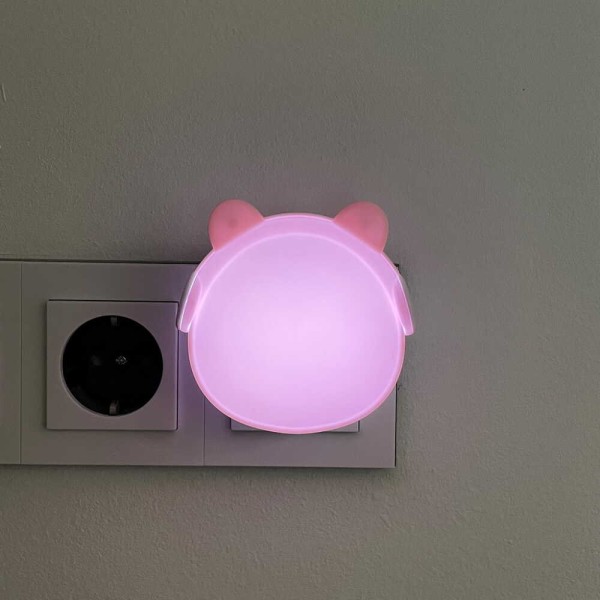 Нічник LED SONIC 0,6W із сутінковим сенсором рожевий Violux ( 310302 ) - фото №3