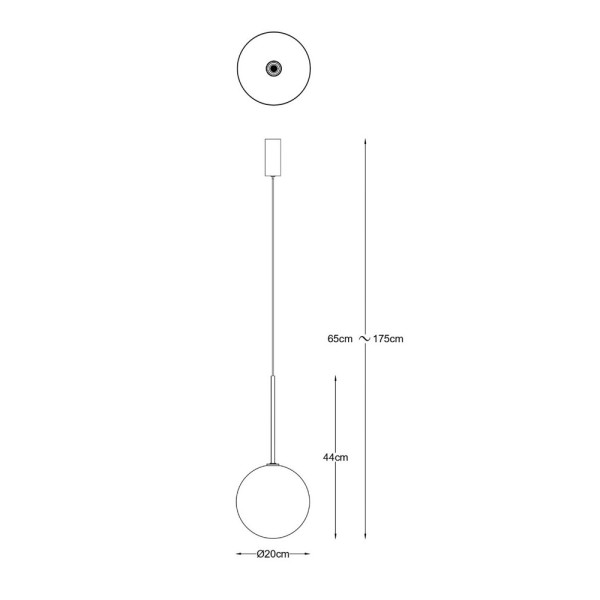 Підвісний світильник, люстра Zuma Line 5905316668430 Milan G4 1x2W IP20 золотий - фото №1
