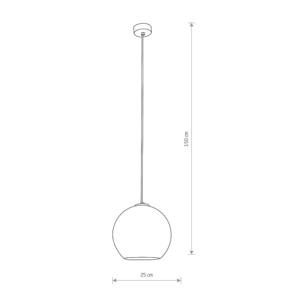 Подвесной светильник, люстра Nowodvorski 9060 Polaris E27 1x60W IP20 Siver - фото №1