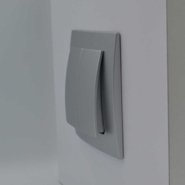 Вимикач Nilson Touran срібло 2кл ( 24131003 ) - фото №2