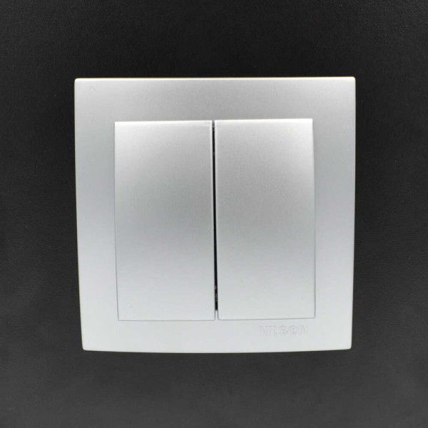 Вимикач Nilson Touran срібло 2кл ( 24131003 ) - фото №3