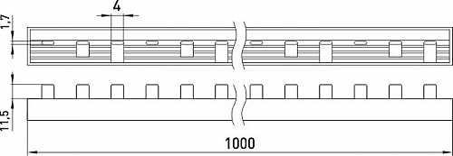 З'єднувальна шина E.Next e.bc.stand.3.100 3р 100А (s017006) - фото №1