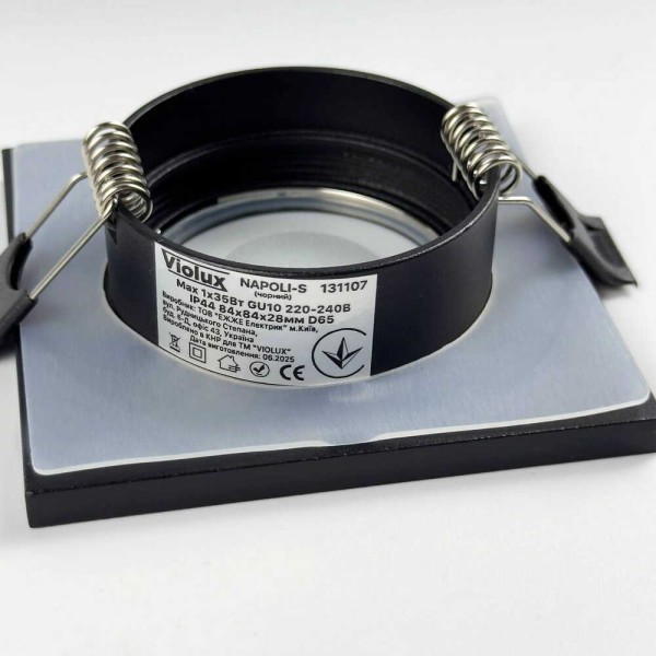 Светильник точечный Violux NAPOLI-S GU10 IP44 черный ( 131107 ) - фото №3