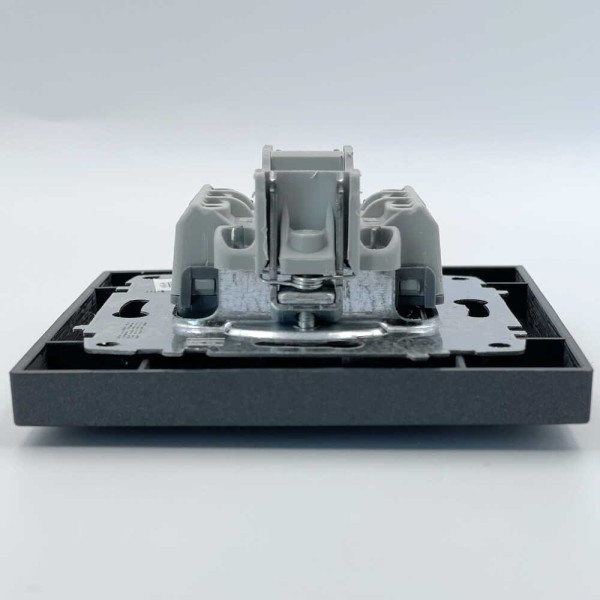 Выключатель EL-BI VEGA антрацит матовый 2-кл проходной ( 510-016700-211 ) - фото №3