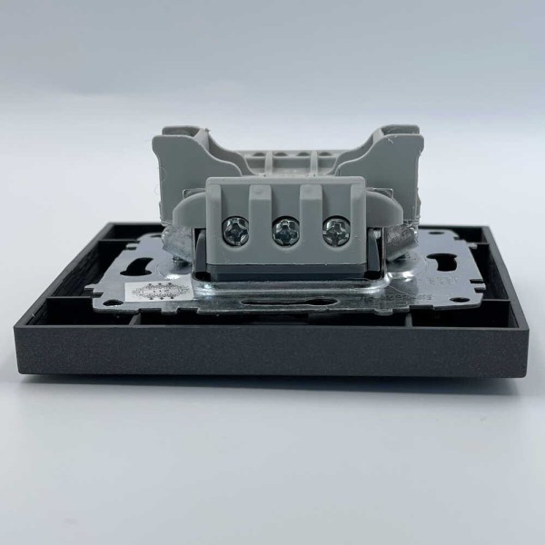 Выключатель EL-BI VEGA антрацит матовый 2-кл проходной ( 510-016700-211 ) - фото №4