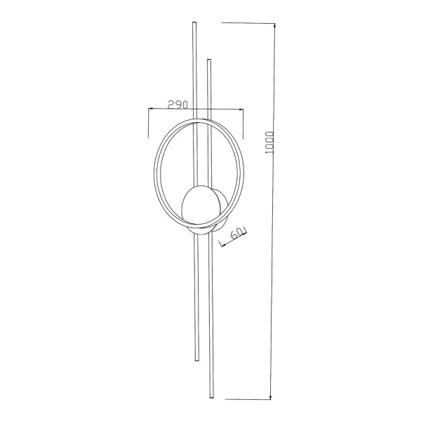 Настенный светильник Reality 241201-30 Exton Led 1x15W 3000/3500/4000K 1200Lm IP20 Bl - фото №2
