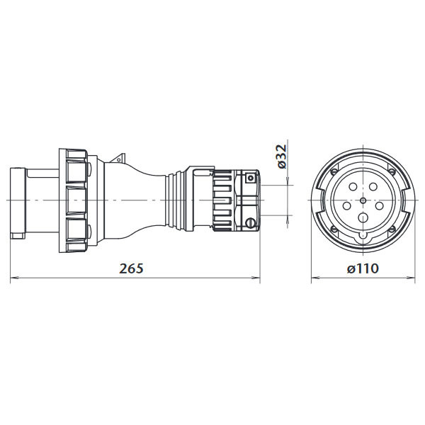 Переносная силовая вилка Sez IVGN6353 - фото №8