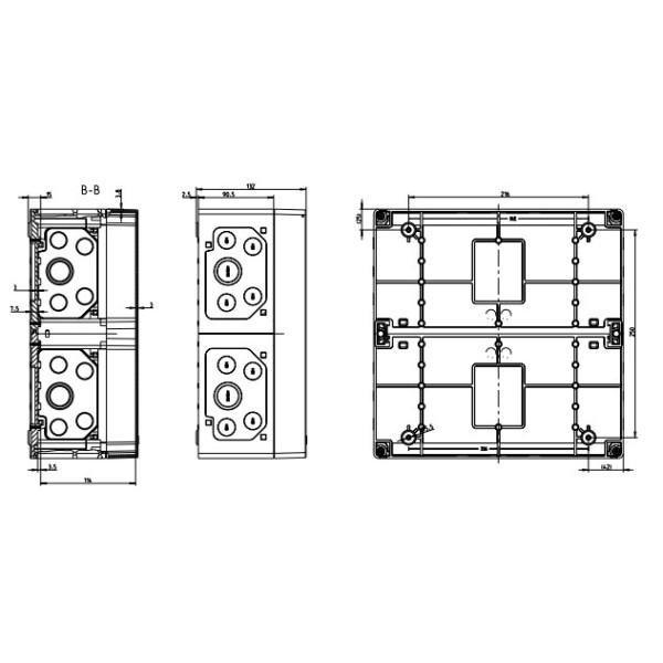 Вологозахищена монтажна коробка Spelsberg AKL 2-g (sp74040201) IP65 - фото №1