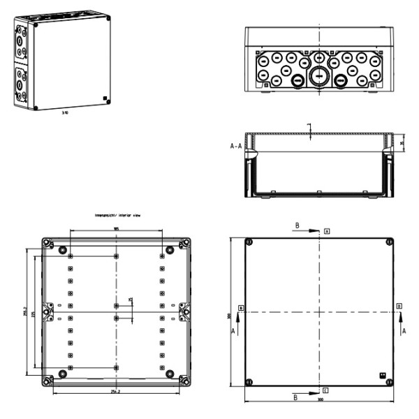 Вологозахищена монтажна коробка Spelsberg AKL 2-g (sp74040201) IP65 - фото №2
