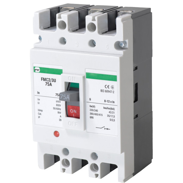 Корпусный автоматический выключатель Promfactor FMC2/3U 3P 75A 35кА 8-12In (FMC23U0075)