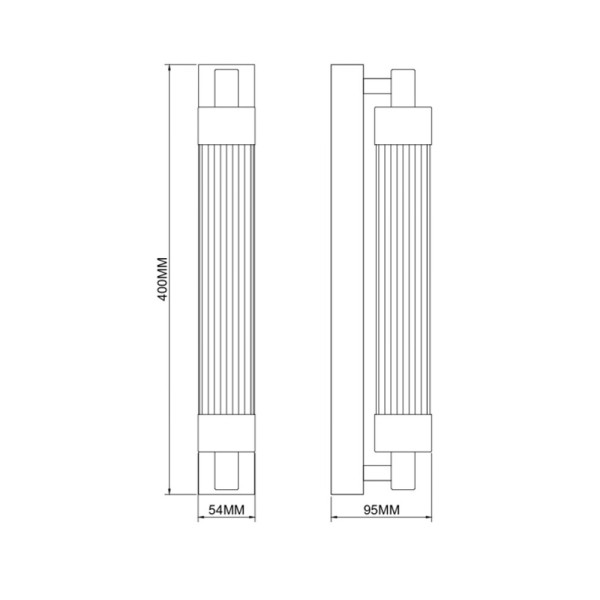 Бра, настенный светильник Zuma Line 5905316693616 Kalia LED 1x8W 3000K 591Lm IP44 черный - фото №1