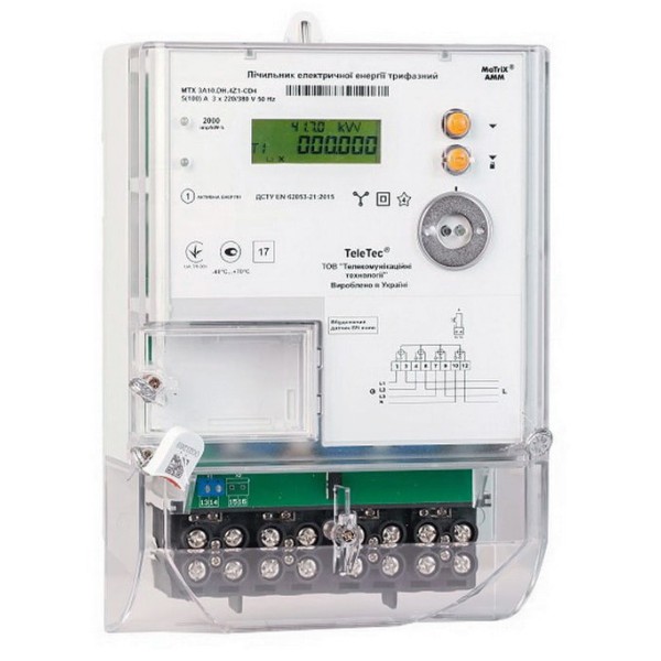 Электрический счетчик Teletec MTX 3G20.DD.3Z3-CD4