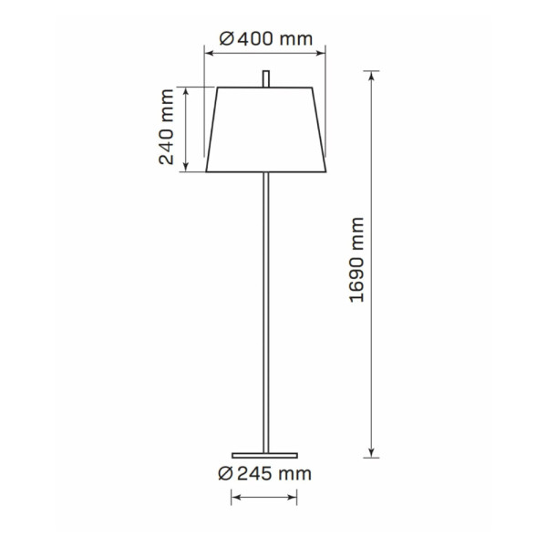 Торшер Goldlux 325853 Elena E27 1x20W IP20 Черный - фото №3