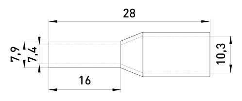 Втулочный наконечник E.Next e.terminal.stand.e25-16.green 25 кв.мм зеленый (s3036055) - фото №1