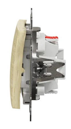 Переключатель Schneider Electric Sedna Design & Elements с подсветкой береза SDD180106L - фото №3