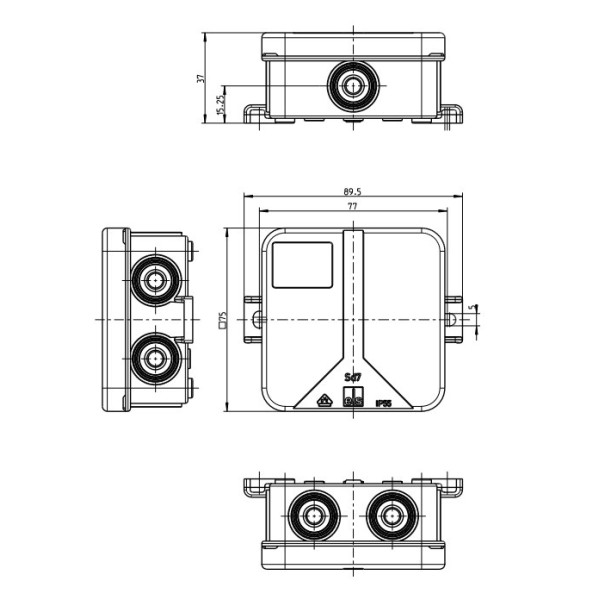 Зовнішня розгалужальна коробка Spelsberg Sd 7 SB-L (sp33270701) IP55 - фото №2