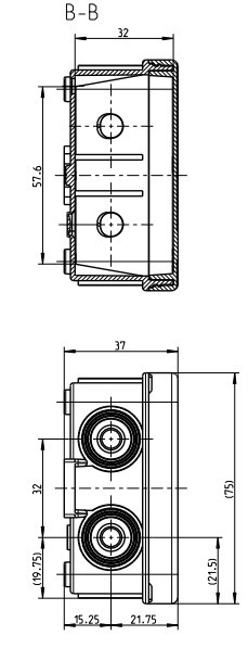 Зовнішня розгалужальна коробка Spelsberg Sd 7 SB-L (sp33270701) IP55 - фото №3