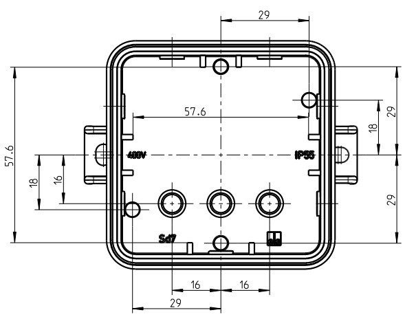 Зовнішня розгалужальна коробка Spelsberg Sd 7 SB-L (sp33270701) IP55 - фото №4