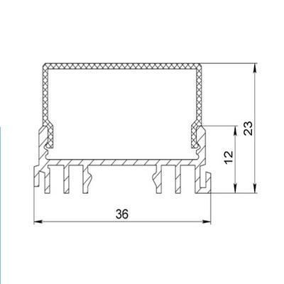 Рассеиватель прямоугольный для ЛСО/ЛСС, 2 метра (РСП_2) - фото №2