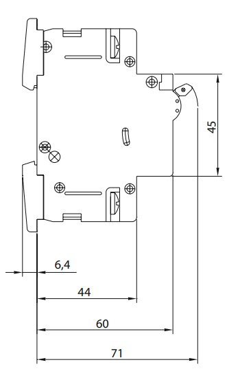 Модульный выключатель SEZ RV61 25A (RV61_25A) - фото №1