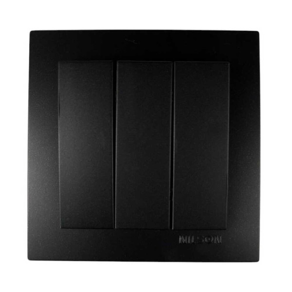 Выключатель Nilson Touran черный мат 3кл ( 24381066 )