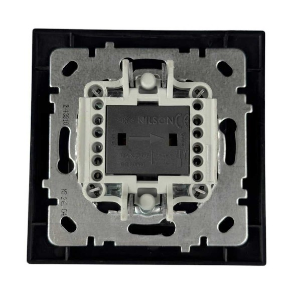 Выключатель Nilson Touran черный мат 3кл ( 24381066 ) - фото №1