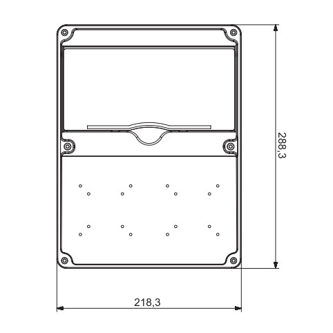 Монтажный набор ADAL PANO MD9203 11м и 2 силовые розетки 288x218x124мм IP54 - фото №2