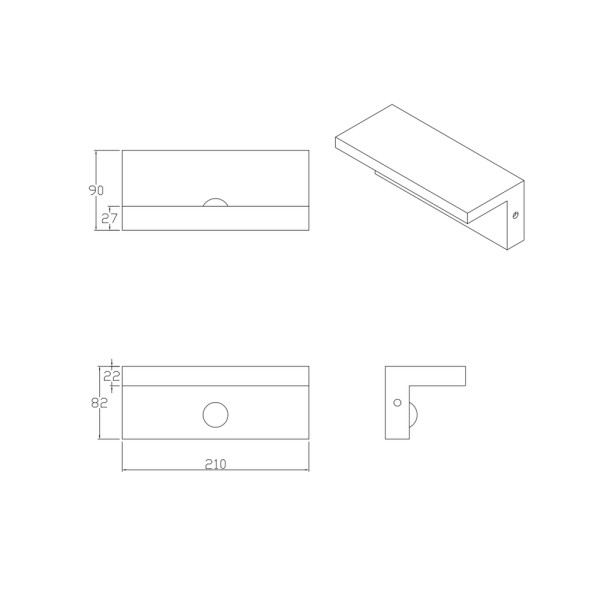 Вуличний світильник з датчиком руху Goldlux 324054 Tesa Led 1x10W 4000K 1100Lm IP54 BK - фото №2