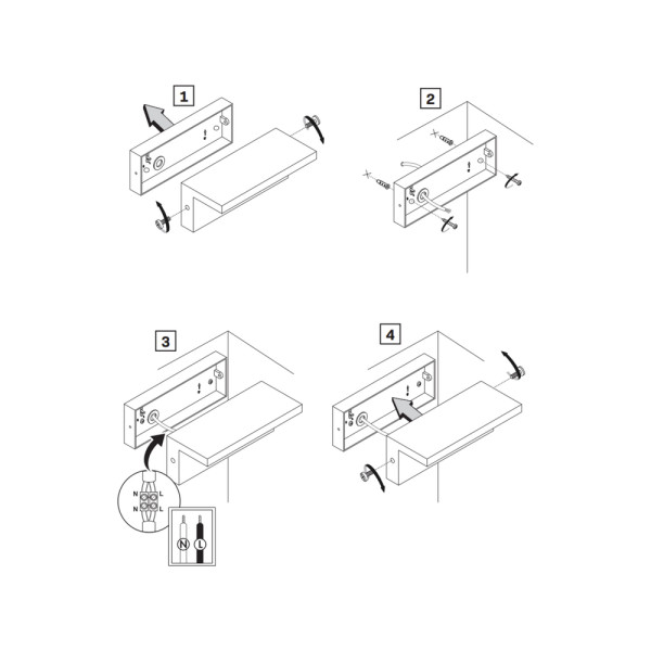 Вуличний світильник з датчиком руху Goldlux 324054 Tesa Led 1x10W 4000K 1100Lm IP54 BK - фото №3