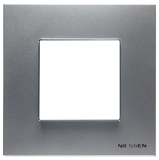 Одноместная рамка ABB Zenit N2271 PL (серебро)