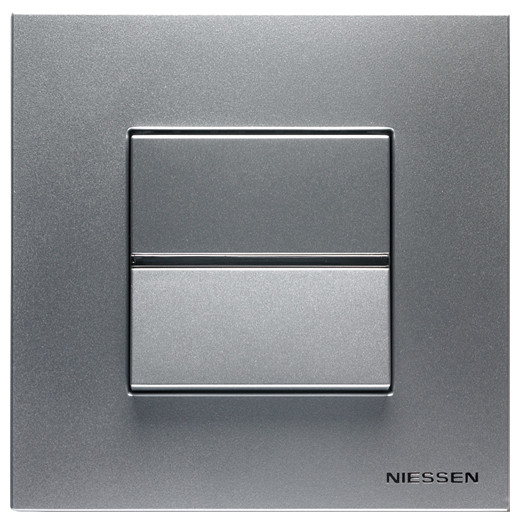 Одноместная рамка ABB Zenit N2271 PL (серебро) - фото №1