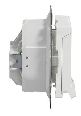 Розетка Schneider Electric Sedna Design & Elements с заземлением шторками и крышкой IP44 белая SDD211024 - фото №2