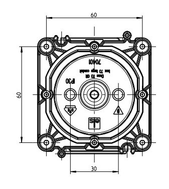 Підрозетник Spelsberg U 71 GRO (71х71х76мм) - фото №1