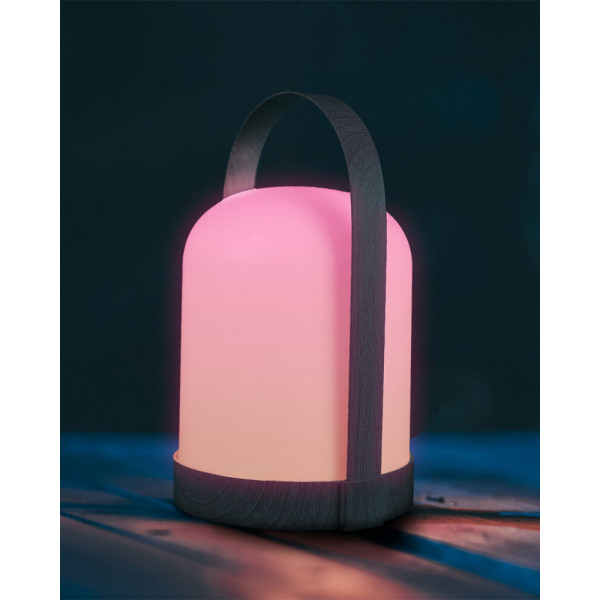 Настольная лампа на батарейках Goldlux 330642 Minorka LED 1x0.3W 3000К+RGB IP20 белая - фото №3