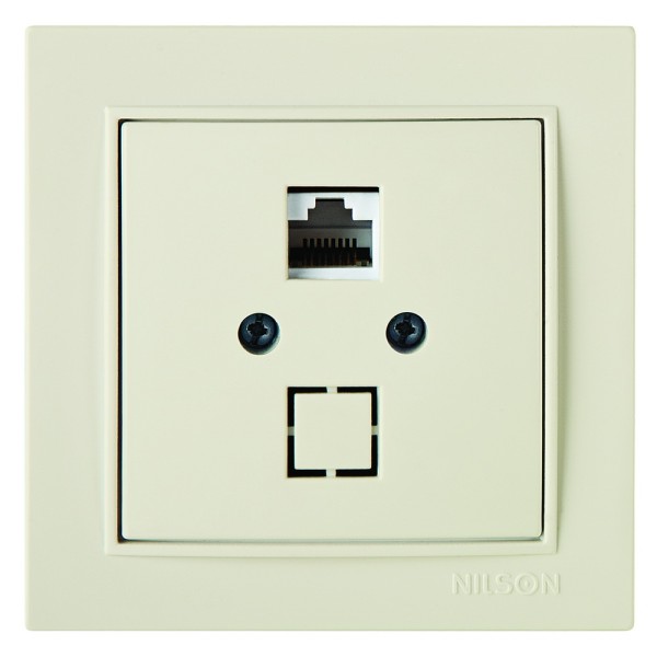 Розетка Nilson Thor кремовая компьютерная CAT5e RJ45 ( 27121044 )