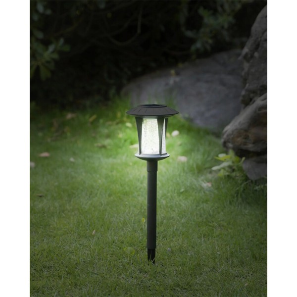 Вуличний світильник на сонячній батареї Goldlux 325419 Bolton LED 4000K IP44 чорний - фото №1