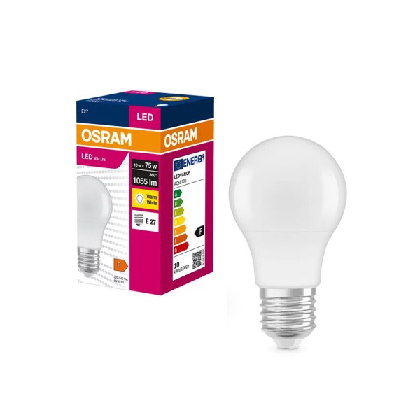 Світлодіодна лампочка Osram 4058075630239 E27 1x10W 3000K 1055Lm IP20 - фото №2