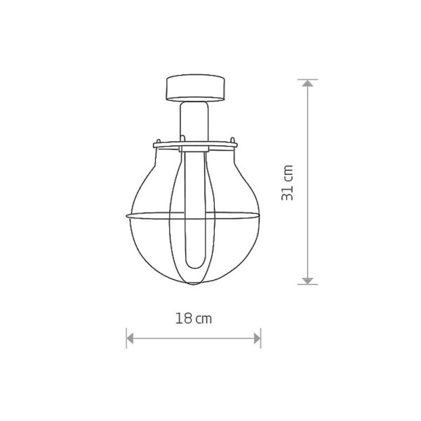 Люстра Nowodvorski 9741 Manufacture E27 1x60W IP20 Черная - фото №2