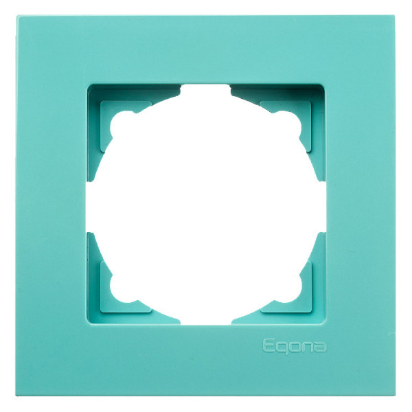 Рамка 1-местная Gunsan Eqona бирюзовая