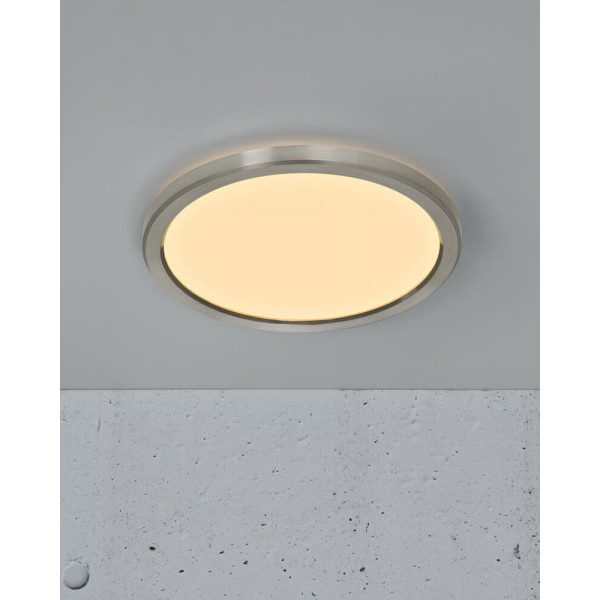 Потолочный светильник Nordlux 2015016155 Oja LED 1x14.5W 3000K-4000K 1600Lm IP20 никелевый - фото №2