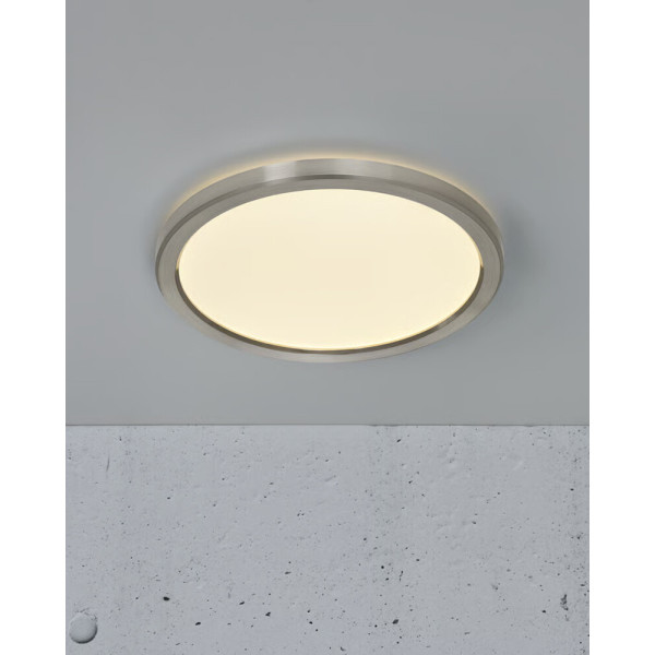 Потолочный светильник Nordlux 2015016155 Oja LED 1x14.5W 3000K-4000K 1600Lm IP20 никелевый - фото №4